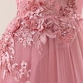 thumbnail image 4 of EnJoCho Flower Girl Sequin Embroidery Maxi Gown, Rufle Cold Shoulder Princess Dress for Wedding Par𝗍y Birthday Pageant, 4 of 7