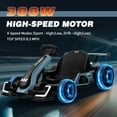 thumbnail image 3 of Kerry Yoo K61 Go Kart, 24V Kids Electric Drift Kart, Ride on Toys for Kids Teen 6+ , 3-position Adjustable Seat, 300W Motors, EVA Tires, 8.5 MPH-Blue, 3 of 8