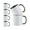 White and Black, variant on Craft Express Sublimation Printing Ceramic Mug - 11 oz, White and Black, Pkg of 6