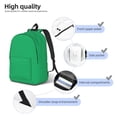 thumbnail image 4 of Rateoe Forestgreen Pattern Canvas College Laptop Backpack,Travel Daypack,Durable Rucksack Travel Notebook Bag School Backpack Book Bag for Men Women-Medium, 4 of 7