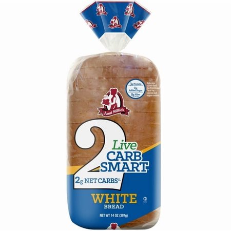 Aunt Millie's Live Carb Smart White Bread Loaf, 14 oz ( 1 Pack )
