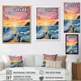 thumbnail image 4 of Designart "Sunrise Over The Rainbow Ocean IV" Ocean Floater Framed Wall Art Prints, 4 of 5