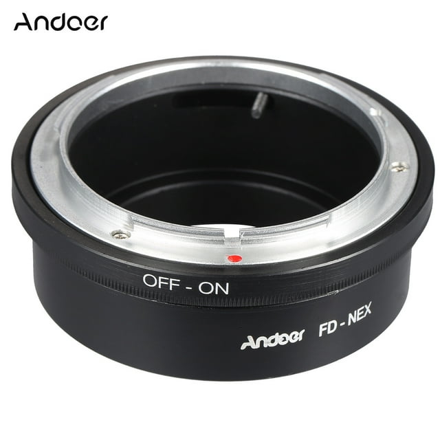 Andoer FD-NEX Adaptateur Anneau pour Objectif Canon FD Compatible avec Appareil Photo Numérique Sony NEX E
