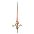 thumbnail image 1 of Good Directions Gawain Pure Copper Rooftop Finial with Directionals and Steel Roof Mount - 52"H, 1 of 4