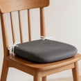 thumbnail image 5 of Velvet Seat Cushion High-Density Foam Chair Pad with Non-Slip Straps Washable Zippered Design Ideal for Office Desk, Dining and Makeup Vanity Chair(45 * 45cm), 5 of 7
