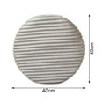 thumbnail image 6 of Mightlink Seat Cushion Cover Soft Protective Solid Color Round Stool Chair Seat Flannel Protector Home Decor for Banquet, 6 of 7