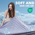 thumbnail image 5 of Aship Cooling Blanket Queen, Japanese Arc-Chill Cool Fiber Q-Max>0.5 Lightweight Skin-Friendly Double-Sided Summer Blankets for Beds - Blue 79"x 86", 5 of 8