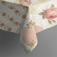 thumbnail image 4 of Pioneer Flower Floral Print Pattern Rectangle Tablecloth 60"x102",Waterproof Polyester Rectangle Table Cloth, Wipeable Spillproof Polyester Tablecloth for Dining, Camping, Indoor and Outdoor, 4 of 6