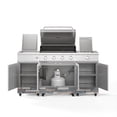 thumbnail image 3 of TYTUS Fresno 4-Burner Stainless Steel Gas Grill with Side Burner in Ash Stone, 3 of 23
