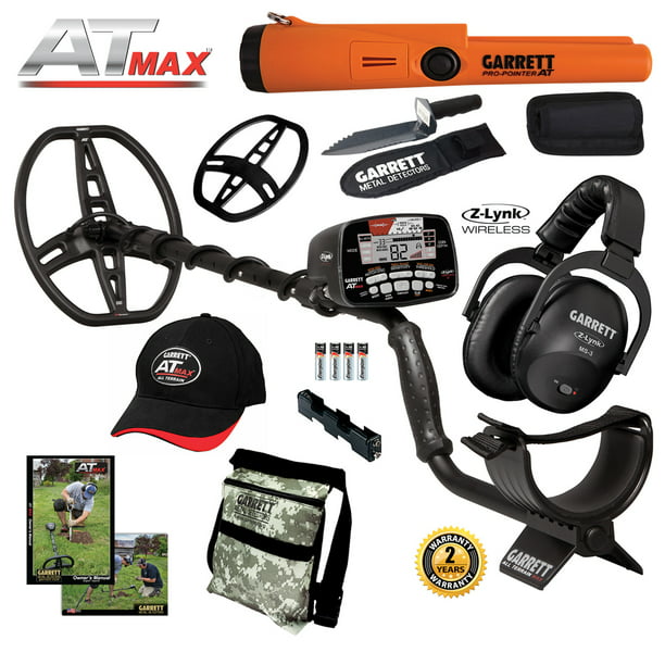 Garrett AT MAX Metal Detector, MS-3 Headphones, Pro-Pointer AT, Daypack