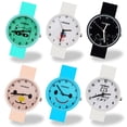 thumbnail image 2 of Reloj de mujer de 6 estilos para niñas, relojes para niños, correa blanca y negra, esfera de aleación de dibujos animados, reloj para niños, Montre Enfant, regalo de Navidad para niños Gao Jinjia LED, 2 of 2
