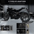thumbnail image 4 of Black Motorcycle Stand - Universal Lift & Paddock Stand for Front/Rear Tires | 26.2" x 18.5" | Durable Steel Frame | Workshop & Garage Use, 4 of 7