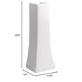 thumbnail image 2 of PROFLO PF1071 Holyoke Bathroom Sink Pedestal Only for PF1171WH, PF1174WH and PF1178WH - White, 2 of 4
