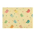 thumbnail image 2 of Toilet Rug Rectangle Bathroom Rugs Non-Slip Soft Plush Machine Washable Contour Bath Mat Colorful Birds and Stars 24x16, 2 of 9
