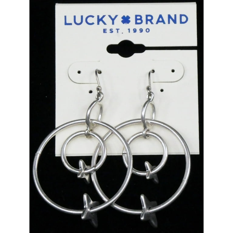 Lucky brand silver earrings deals