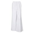 thumbnail image 5 of Liacowi Women Casual Flowy Comfy Cotton Linen Wide Leg Pants High Waist Drawstring Loose Lounge Beach Trousers with Pocket, 5 of 9