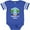 Football Blue and White, variant on Summer Vacation in Panama City Beach Boys or Girls Baby Bodysuit