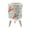 Color 4, variant on Small Trash Can with Lid Lobster Lemon Seamless Herbs Coastal Hand Drawn Style 1.8 Gallon Dog Proof Trash Can Round Garbage Can Waste Bin Wastebasket for Bathroom Bedroom Living Room