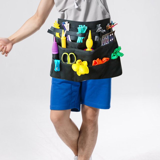 Balloon Organizer Bag Balloon Twisting Apron for Holiday Wedding Engagement