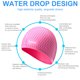 thumbnail image 3 of Capa Baño Natación Silicona 4 Piezas Impermeable para Corto/largo () Rosa, 3 of 9