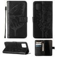 thumbnail image 1 of Mantto Wallet Case for iPhone 14 Pro Max, Magnetic PU Leather Flip [Wrist Strap] [Card Slots Holder] [Kickstand Feature] Embossed Butterfly Flower Case for iPhone 14 Pro Max 2022, Black, 1 of 8