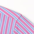 thumbnail image 3 of Mens Casual Striped Dress Shirts Stylish Long Sleeve Slim Fit Button Down Classic Shirt, Pink, Size XXXL, 3 of 7