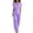 Purple, variant on Hxshgdsn Dress Casual Sets for Womens Wrap Tie Waist Short Sleeve Top Wide Leg Long Pants 2 Piece Vacation Daily(Gray/3XL)