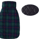 thumbnail image 3 of Apuakthei Abrigo de invierno para perros a cuadros de estilo británico, resistente al viento, repelente al agua, acogedor abrigo para perros para clima frío, forro polar, ropa para perros, chaqueta, 3 of 5