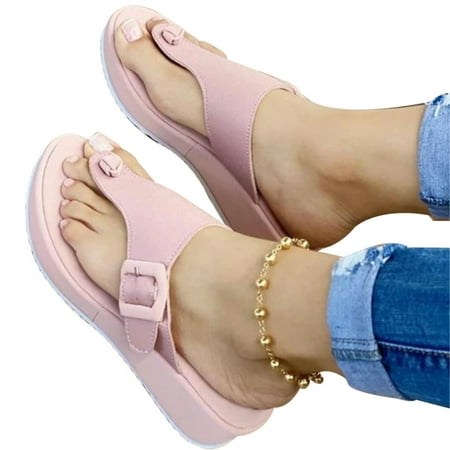

Fashionable Summer Sandals Shoes Pinch Flip-flops Beach Shoes Bow 2021 Sandals Slippers Indoor Outdoor for Women 40 Red