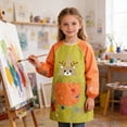 thumbnail image 2 of JAJAHO Kids Art Apron For Girls Boys Toddler Art Smock Supplies Cooking Chef Painting Long Sleeve Waterproof Aprons With Pocket Ages 1-12 Years, 2 of 4