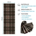 thumbnail image 2 of Brown Beige Checkerboard Checkered Pattern Hot Yoga Mat Towel Non Slip for Hot Yoga - Quick-Drying Yoga Mat Cover with 4 Corner Pockets with Travel Bag - Hot Yoga Towel Non Slip 70"x26", 2 of 6