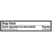 Reliable 1 Meclizine HCL 25mg Tablets 100 ea (Pack of 4)