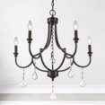thumbnail image 5 of Livex Lighting - Glendale - 5 Light Chandelier in New Traditional Style - 25, 5 of 9