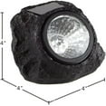 thumbnail image 3 of Solar Garden Rock Lights Outdoor Waterproof Landscaping Path Spotlights  Solar Powered Landscape Path Decorative Garden Stone Lights for Pathway, Walkway, Yard, Patio Decoration, Black, 3 of 9