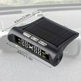 thumbnail image 2 of LCD Tire Pressure Monitoring System Solar Wireless TPMS with 4 Sensor Waterproof USB Charging Auto Alarm System for Truck RV Trailer Car, 2 of 9