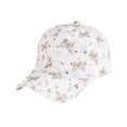 thumbnail image 2 of HuangHuanChen Baseball Cap For Women Men with Diamonds Butterfly Pattern Adjustable Breathable Casual Sports Cap Hat Rhinestone Ponytail Mesh Shiny Bling Baseball Cap Unisex Yellow One Size, 2 of 3