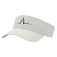 thumbnail image 2 of Christmas Tree Star Embroidered Cotton Twill Sun Visor - White OSFM, 2 of 5