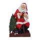thumbnail image 2 of Figura de Papá Noel de mesa, luces de decoración navideña, estatuas de Papá Noel iluminadas, decoración navideña brillante, figura de Papá Noel Asientos BLESIY Figuras de Papá Noel, 2 of 8