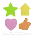 thumbnail image 2 of Notas adhesivas Pen + Gear de figuras, varios colores,  1 block con 100 hojas, 2 of 4