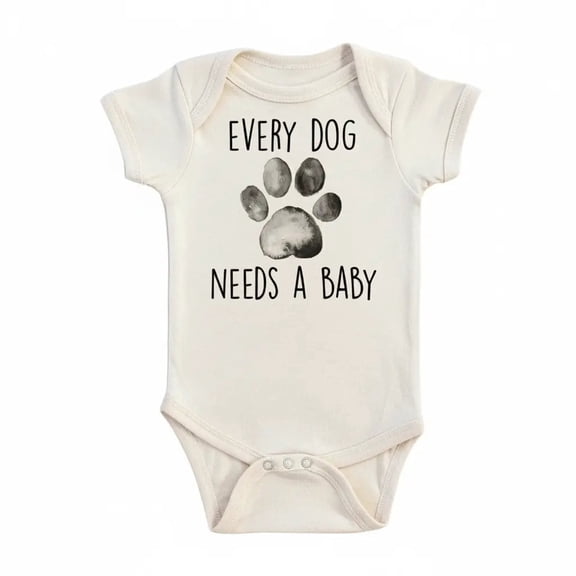 Dog Needs Newborn Baby Bodysuit