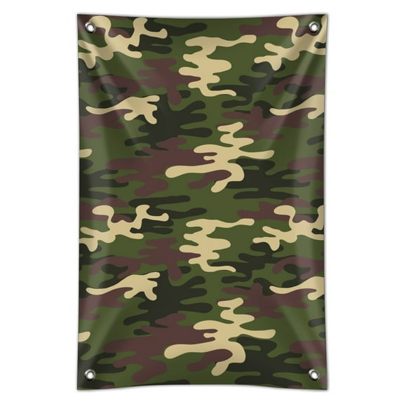 Green Camouflage Home Business Office Sign