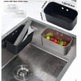 thumbnail image 3 of ABCISI Sink Strainer Basket, Stainless Steel Sink Strainer, Kitchen Food Catcher for Filter Kitchen Waste and Wash Vegetables Fruits (black), 3 of 12