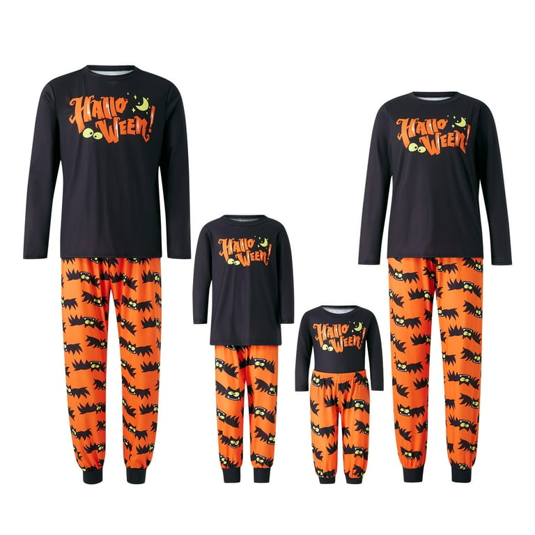 Family Pajamas Matching Sets Halloween Ghost Sleepwear for Baby Adults and Kids Holiday PJS Set Walmart