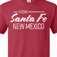 thumbnail image 4 of Inktastic From Santa Fe New Mexico in White Distressed Text T-Shirt, 4 of 5