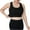 Black, variant on Kaemgyyd High Impact Sports Bra Plus Size Stretch Crop Tank Tops Racerback Workout Support Running Bra for Women Large Breasts