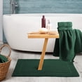 thumbnail image 3 of Alfombra de baño Hearth & Harbor, 100% algodón hilado en anillos, color verde, 3 of 9