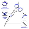 thumbnail image 4 of Professional 4 in1 Dog Grooming Scissors Kit, Titanium Coated Dog Scissors for Grooming, Grooming Shears Kit - Thinning, Curved Scissors and Comb for Dog Cat Pet, 4 of 5