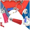 thumbnail image 3 of 28 Pieces Keychain Charms Creative Delicate Keyring Pendant Tassels Simple Handbag Decor Tassel Craft Decoration DIY Accessory Orange, 3 of 7