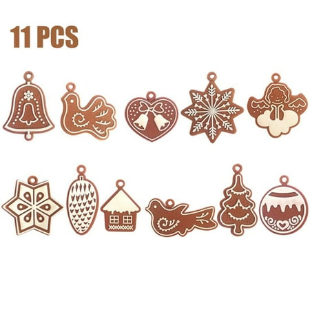 Peroptimist Gingerbread Man Christmas Ornaments Chrismas Tree Pendant Decoration Year Decor Party