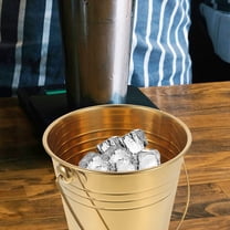 FOMIYES Golden Stainless Steel Thicken Ice Storage Bucket for Beer Wine Juice Bar Party Use 10 Quart